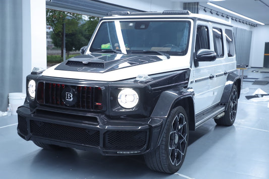Mercedes Benz G-Class G63 AMG G550 W463A W464 2019 2020 2021 2022 2023 2024 with Aftermarket Parts - BRBS B800 Style Front Grill with Emblem PP Polypropylene from DuPont Tech