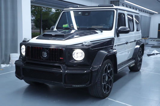 Mercedes Benz G-Class G63 AMG G550 W463A W464 2019 2020 2021 2022 2023 2024 with Aftermarket Parts - BRBS B800 Style Front Grill with Emblem PP Polypropylene from DuPont Tech