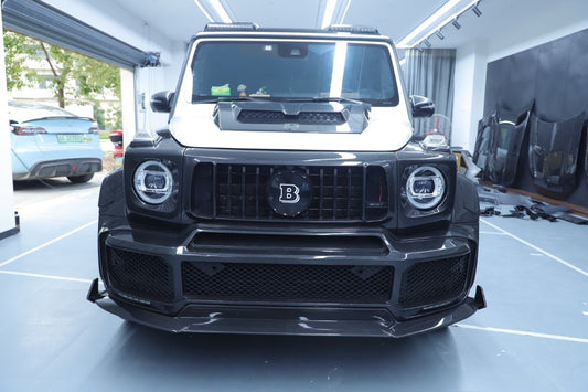 Mercedes Benz G-Class G63 AMG G550 W463A W464 2019 2020 2021 2022 2023 2024 with Aftermarket Parts - BRBS B800 Style Front Grill with Emblem PP Polypropylene from DuPont Tech