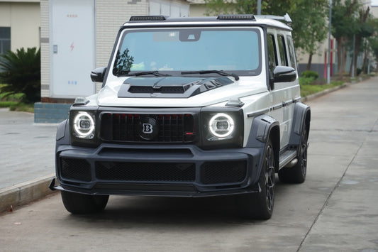 Mercedes Benz G-Class G63 AMG G550 W463A W464 2019 2020 2021 2022 2023 2024 with Aftermarket Parts - BRBS B900 Style Front Lip Dry Pre-preg Carbon Fiber from DuPont Tech