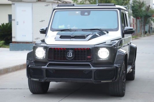 DuPont Tech BRBS B800 Style Hood Bonnet for Mercedes Benz G-Class G63 AMG G550 W463A W464 2019-2024 Dry Pre-preg Carbon Fiber