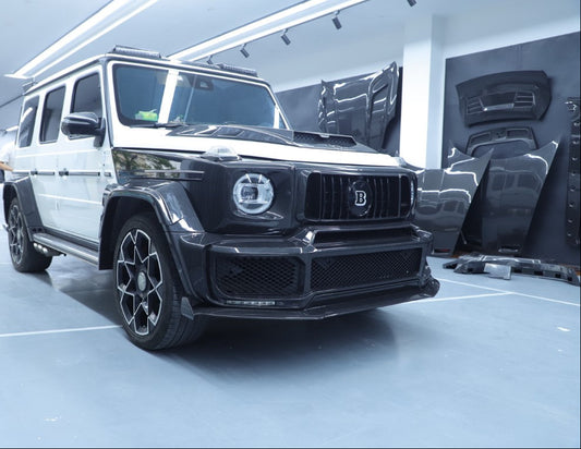 Mercedes Benz G-Class G63 AMG G550 W463A W464 2019 2020 2021 2022 2023 2024 with Aftermarket Parts - BRBS B800 Style Front Fenders Dry Pre-preg Carbon Fiber from DuPont Tech