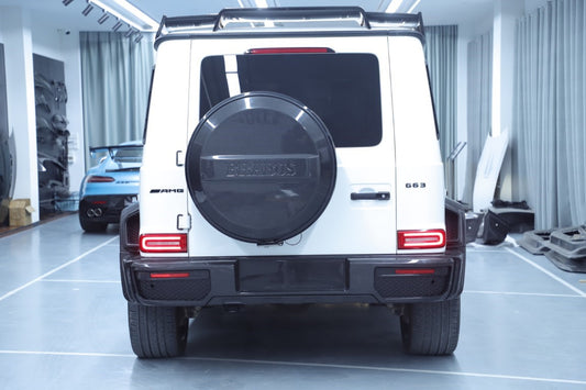Mercedes Benz G-Class G63 AMG G550 W463A W464 2019 2020 2021 2022 2023 2024 with Aftermarket Parts - BRBS B800 Style Rear Bumper Dry Pre-preg Carbon Fiber from DuPont Tech