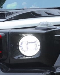 DuPont Tech BRBS B800 Style Headlight Bezel Surround Trim for Mercedes Benz G-Class G63 AMG G550 W463A W464 2019-2024 Dry Pre-preg Carbon Fiber