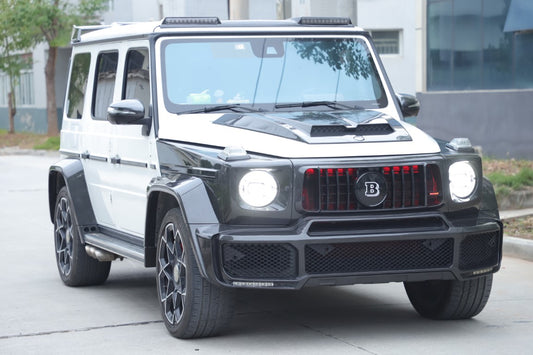 Mercedes Benz G-Class G63 AMG G550 W463A W464 2019 2020 2021 2022 2023 2024 with Aftermarket Parts - BRBS B800 Style Widebody Wheel Arches Fender Flares Dry Pre-preg Carbon Fiber from DuPont Tech