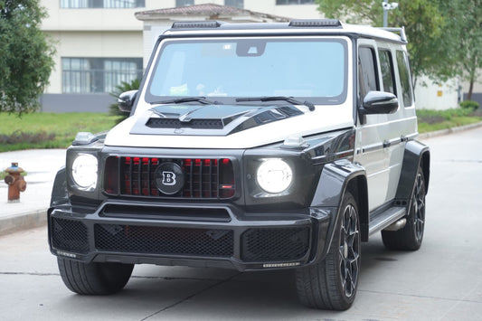 Mercedes Benz G-Class G63 AMG G550 W463A W464 2019 2020 2021 2022 2023 2024 with Aftermarket Parts - BRBS B800 Style Widebody Wheel Arches Fender Flares Dry Pre-preg Carbon Fiber from DuPont Tech