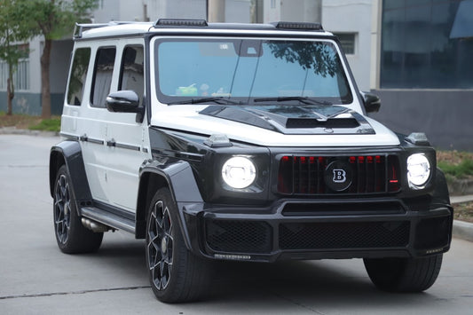 Mercedes Benz G-Class G63 AMG G550 W463A W464 2019 2020 2021 2022 2023 2024 with Aftermarket Parts - BRBS B800 Style Widebody Wheel Arches Fender Flares Dry Pre-preg Carbon Fiber from DuPont Tech