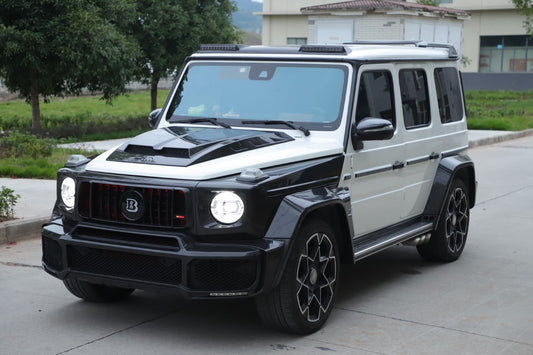 Mercedes Benz G-Class G63 AMG G550 W463A W464 2019 2020 2021 2022 2023 2024 with Aftermarket Parts - BRBS B800 Style Widebody Wheel Arches Fender Flares Dry Pre-preg Carbon Fiber from DuPont Tech
