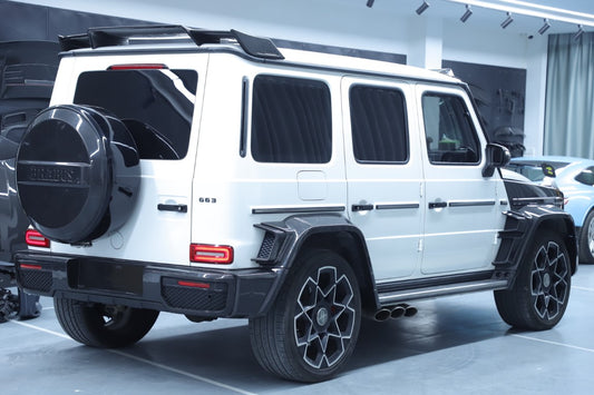 Mercedes Benz G-Class G63 AMG G550 W463A W464 2019 2020 2021 2022 2023 2024 with Aftermarket Parts - BRBS B800 Style Widebody Wheel Arches Fender Flares Dry Pre-preg Carbon Fiber from DuPont Tech
