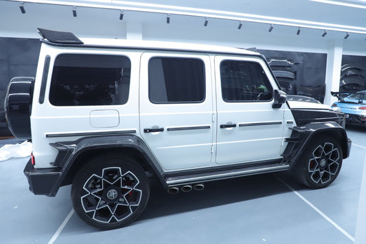 Mercedes Benz G-Class G63 AMG G550 W463A W464 2019 2020 2021 2022 2023 2024 with Aftermarket Parts - BRBS B800 Style Widebody Wheel Arches Fender Flares Dry Pre-preg Carbon Fiber from DuPont Tech