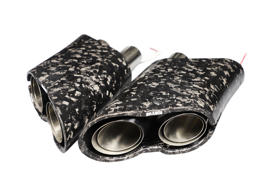 Mercedes Benz G-Class G63 AMG G550 W463A W464 2019 2020 2021 2022 2023 2024 with Aftermarket Parts - BRBS B900 Style Exhaust Tips Dry Pre-preg Carbon Fiber from DuPont Tech