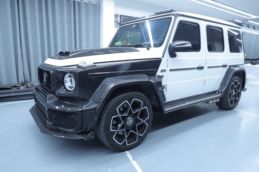 Mercedes Benz G-Class G63 AMG G550 W463A W464 2019 2020 2021 2022 2023 2024 with Aftermarket Parts - BRBS B900 Style Wheel Arches Dry Pre-preg Carbon Fiber from DuPont Tech