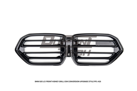 BMW X5 M60i s/x Drive 40i xDrive 50e G05 LCI 2024-ON with Aftermarket Parts - X5M Conversion Upgrade Style Front Kidney Grill ABS from DuPont Tech