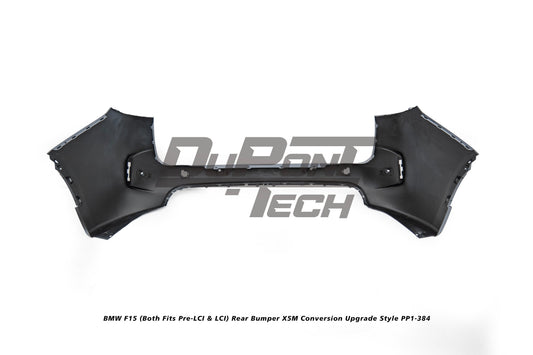 BMW X5 xDrive50i eDrive F15 (Both Fits Pre-LCI & LCI) 2014 2015 2016 2017 2018 with Aftermarket Parts - X5M Conversion Upgrade Style Rear Bumper PP Polypropylene from DuPont Tech