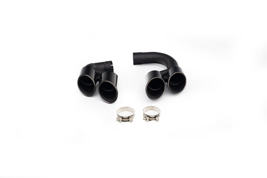 BMW X6 M50i x/s Drive40i G06 Pre-LCI 2020 2021 2022 2023 with Aftermarket Parts - X6M Style Exhaust Tips Stainless Steel from DuPont Tech