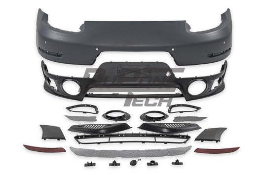 Porsche 911 991.2 Carrera Base/S/T 2017 2018 2019 with Aftermarket Parts – GT2RS Conversion Style Rear Bumper & Trims PP Polypropylene / Dry Pre-preg Carbon Fiber from Dupont Tech