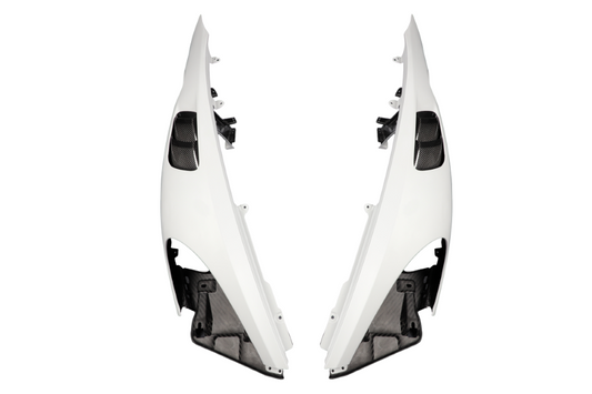 Porsche 718 982 Cayman &amp; Boxster (Base / T / S / GTS / GT4 / Spyder) 2017 2018 2019 2020 2021 2022 2023 2024 2025 with Aftermarket Parts - RS Style Front Fenders Partial Carbon Fiber / PP Polypropylene from&nbsp;Dupont Tech