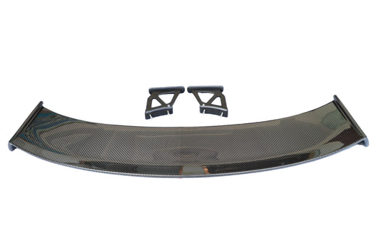 Porsche 981 Cayman (Base / S / GTS) 2012 2013 2014 2015 2016 & 718 982 Cayman (Base / T / S / GTS) 2017-ON with Aftermarket Parts - Rear Wing Dry Pre-preg Carbon Fiber from Dupont Tech