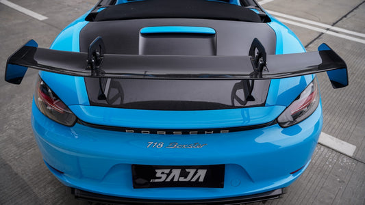 Porsche 718 982 Cayman (Base / T / S / GTS) 2017 2018 2019 2020 2021 2022 2023 2024 2025&nbsp;with Aftermarket Parts - GT4RS Full Conversion Kit PP Polypropylene / Dry Pre-preg Carbon Fiber from Dupont Tech