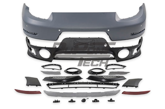Porsche 911 991.1 991.1 Carrera Base/S/T 2012 2013 2014 2016 with Aftermarket Parts – GT2RS Conversion Style Rear Bumper & Trims PP Polypropylene / Dry Pre-preg Carbon Fiber from Dupont Tech