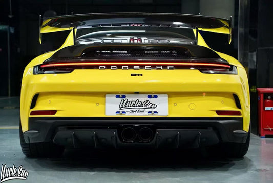 Dupont Tech GT3 Conversion Style Rear Bumper & Trims for Porsche 911 992.1 992.2 Carerra S Targa 4 4S S GTS GT3 2020-ON PP Polypropylene/Carbon Fiber