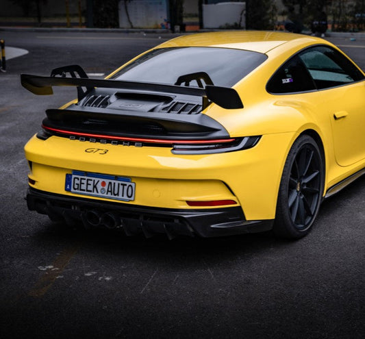 Dupont Tech GT3 Conversion Style Rear Bumper & Trims for Porsche 911 992.1 992.2 Carerra S Targa 4 4S S GTS GT3 2020-ON PP Polypropylene/Carbon Fiber