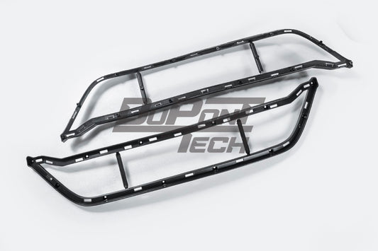 Dupont Tech GT4 Conversion Style Front Bumper & Trims for Porsche 987.1 987.2 2005-2012 Cayman & Boxster PP Polypropylene/Dry Carbon Fiber