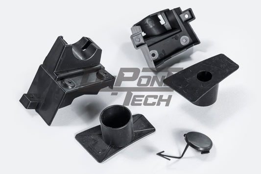 Porsche 987.1 987.2 Cayman & Boxster (all models, including Base / S / R) 2005 2006 2007 2008 2009 2010 2011 2012 with Aftermarket Parts – GT4RS Conversion Style Front Bumper & Trims PP Polypropylene / Dry Pre-preg Carbon Fiber from Dupont Tech