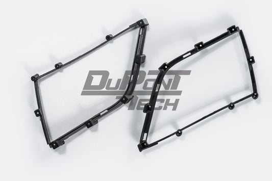 Porsche 987.1 987.2 Cayman & Boxster (all models, including Base / S / R) 2005 2006 2007 2008 2009 2010 2011 2012 with Aftermarket Parts – GT4RS Conversion Style Front Bumper & Trims PP Polypropylene / Dry Pre-preg Carbon Fiber from Dupont Tech