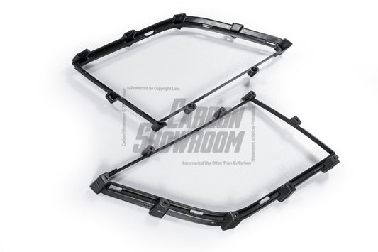 Porsche 981 Cayman & Boxster (all models, including Base / S / GTS / GT4 / Spyder) 2012 2013 2014 2015 2016 with Aftermarket Parts – GT4 Conversion Style Front Bumper & Trims (with & without GT4 Logo) PP Polypropylene / Dry Pre-preg Carbon Fiber from Dupont Tech