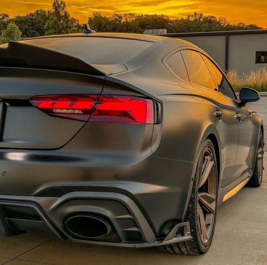 Your Audi RS5 B9.5 2020 2021 2022 2023 2024 with Aftermarket Parts - AE Style Rear Diffuser Carbon Fiber from ArmorExtend