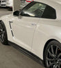 Nissan GTR R35 CBA DBA EBA 2008 2009 2010 2011 2012 2013 2014 2015 2016 2017 2018 2019 2020 2021 2022 2023 2024 with Aftermarket Parts - ZL Style Replacement Side Skirts Carbon Fiber / FRP from EPR USA