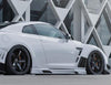 Nissan GTR R35 CBA DBA EBA 2008 2009 2010 2011 2012 2013 2014 2015 2016 2017 2018 2019 2020 2021 2022 2023 2024 with Aftermarket Parts - 13 VER VRS Side Skirts & Side Skirt Under Board from EPR USA