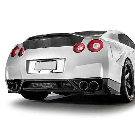 Nissan GTR R35 CBA 2008 2009 2010 2011 2012 2013 2014 2015 2016 with Aftermarket Parts - OE Style Rear Diffuser Carbon Fiber / FRP from EPR USA