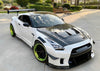 Nissan GTR R35 CBA 2008 2009 2010 2011 with Aftermarket Parts - Front Bumper Canard Carbon Fiber / FRP from EPR USA