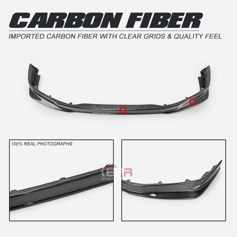 Nissan GTR R35 CBA 2008 2009 2010 2011 with Aftermarket Parts - KSK Front Lip Carbon Fiber / FRP from EPR USA