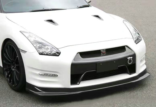 Nissan GTR R35 DBA 2012 2013 2014 2015 2016 with Aftermarket Parts - KS Style Front Lip Carbon Fiber / FRP from EPR USA