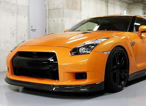 Nissan GTR R35 CBA 2008 2009 2010 2011 with Aftermarket Parts - Front Lip Carbon Fiber / FRP from EPR USA