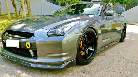 Nissan GTR R35 CBA 2008 2009 2010 2011 with Aftermarket Parts - Front Lip Carbon Fiber / FRP from EPR USA