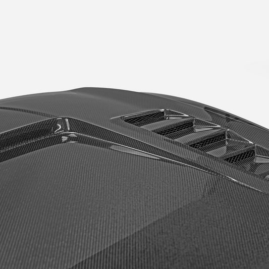 Hyundai Elantra Limited N-Line SE SEL Sport Facelift CN7 2024-ON with Aftermarket Parts - EPA V-Type Hood Carbon Fiber from EPR USA