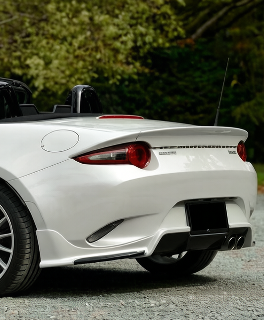 Mazda MX5 Miata Softtop Grand Touring Club Sport ND1 ND2 ND3 2016-ON with Aftermarket Parts - ESQ Style Rear Spoiler Carbon Fiber / FRP from EPR USA