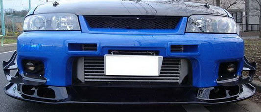 Nissan R33 Skyline GTR 1995 1996 1997 1998 with Aftermarket Parts - Front Lip Carbon Fiber / FRP from EPR USA