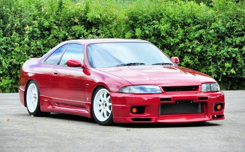 Nissan R33 Skyline GTST Series 1 1993 1994 1995 1996 with Aftermarket Parts - GTR Style Front Bumper Carbon Fiber / FRP from EPR USA