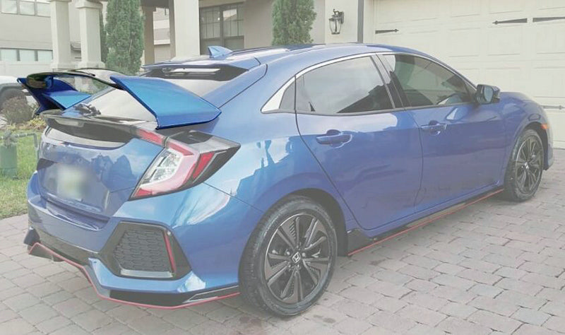 Honda Civic 10th Gen FK7 2017 2018 2019 2020 2021 with Aftermarket Parts - Type-R Style Rear Spoiler Carbon Fiber/FRP/ABS from EPR USA