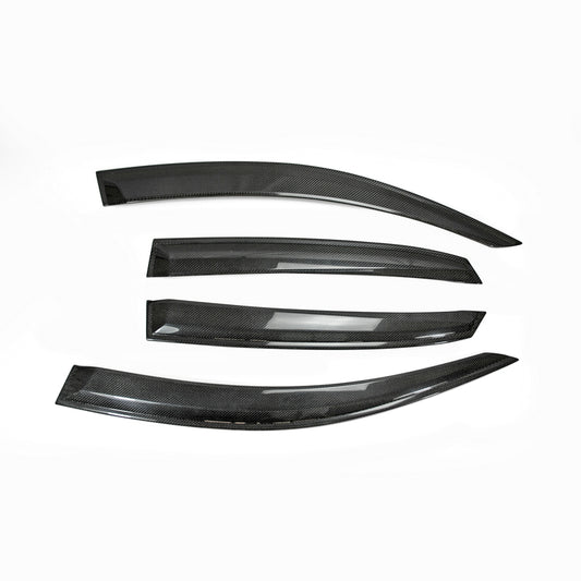 Honda Civic Type-R FK8 2017 2018 2019 2020 2021 with Aftermarket Parts - Door Window Visor Carbon Fiber / FRP from EPR USA