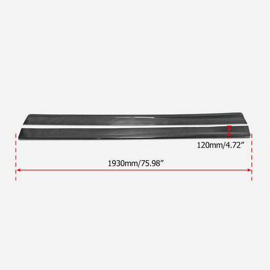 Honda Civic Type-R FK8 2017 2018 2019 2020 2021 with Aftermarket Parts - EPA Side Skirts Carbon Fiber / FRP from EPR USA