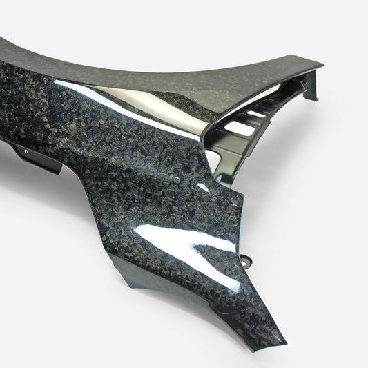 Honda Civic Type-R FK8 2017 2018 2019 2020 2021 with Aftermarket Parts - OEM Style Front Fender Carbon Fiber / FRP from EPR USA