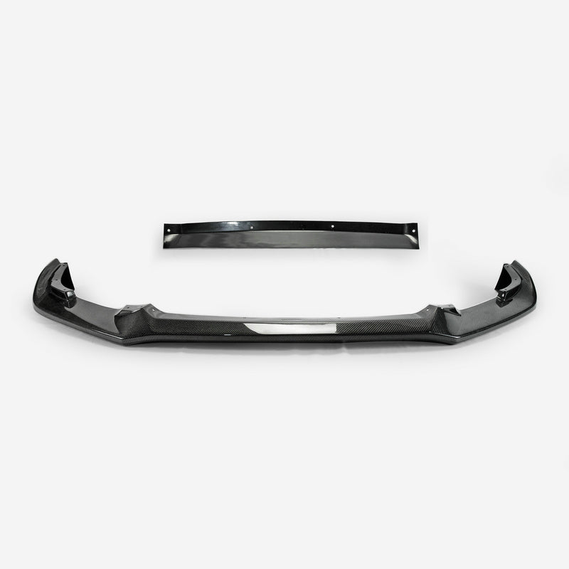 Honda Civic Type-R FK8 2017 2018 2019 2020 2021 with Aftermarket Parts - VRS2 Style Front Lip Carbon Fiber / FRP from EPR USA