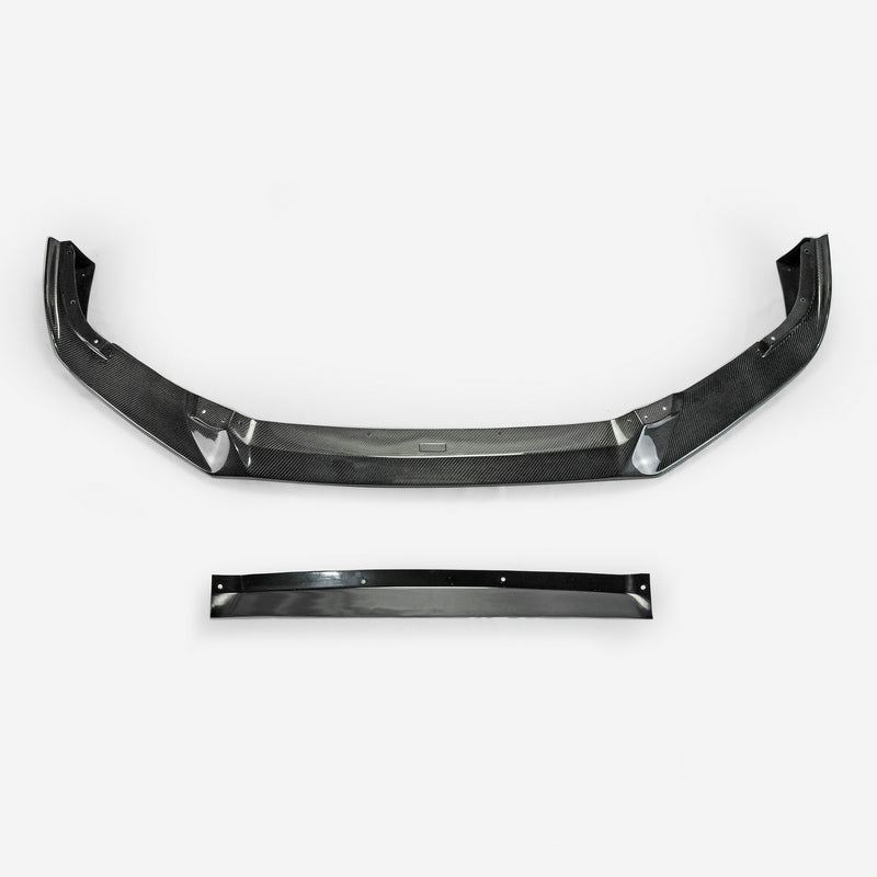 Honda Civic Type-R FK8 2017 2018 2019 2020 2021 with Aftermarket Parts - VRS2 Style Front Lip Carbon Fiber / FRP from EPR USA