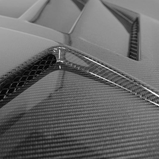 Honda Civic Type-R FK8 2017 2018 2019 2020 2021 with Aftermarket Parts - EPA1 Style Hood Carbon Fiber / FRP from EPR USA